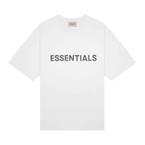 Essentials White Shirt Black Print