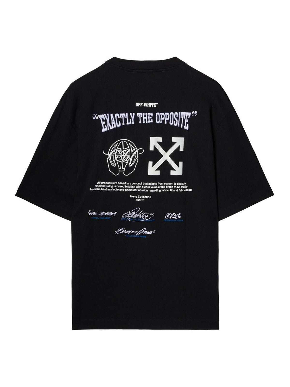 O/W Embroidered Black Tshirt