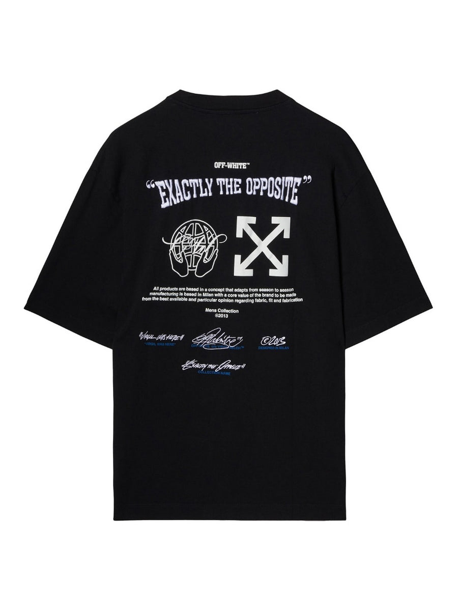 O/W Embroidered Black Tshirt