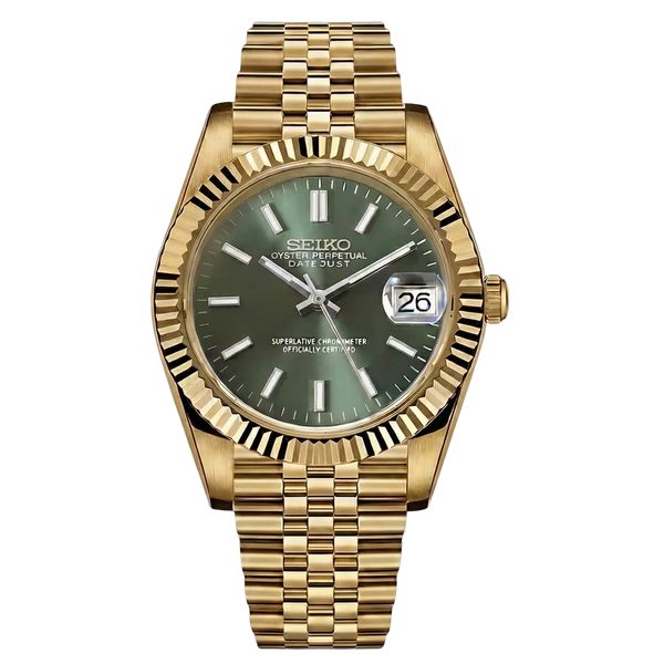 Seiko Mod Datejust 'Mint Green'