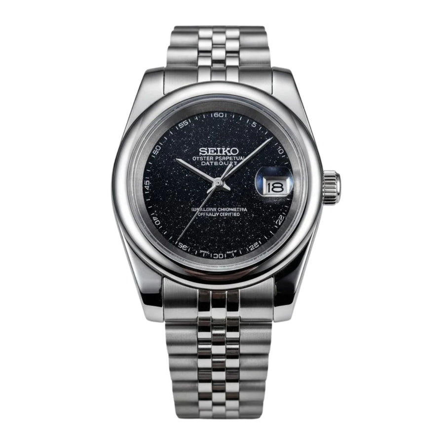Seiko Mod Galaxy Burst Dial Curved Bezel
