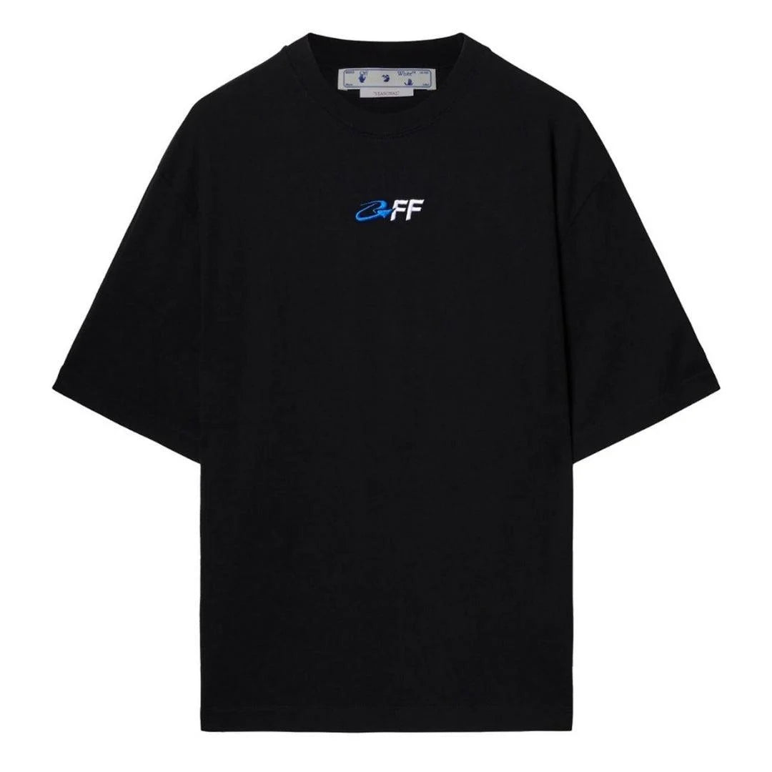 O/W Embroidered Black Tshirt